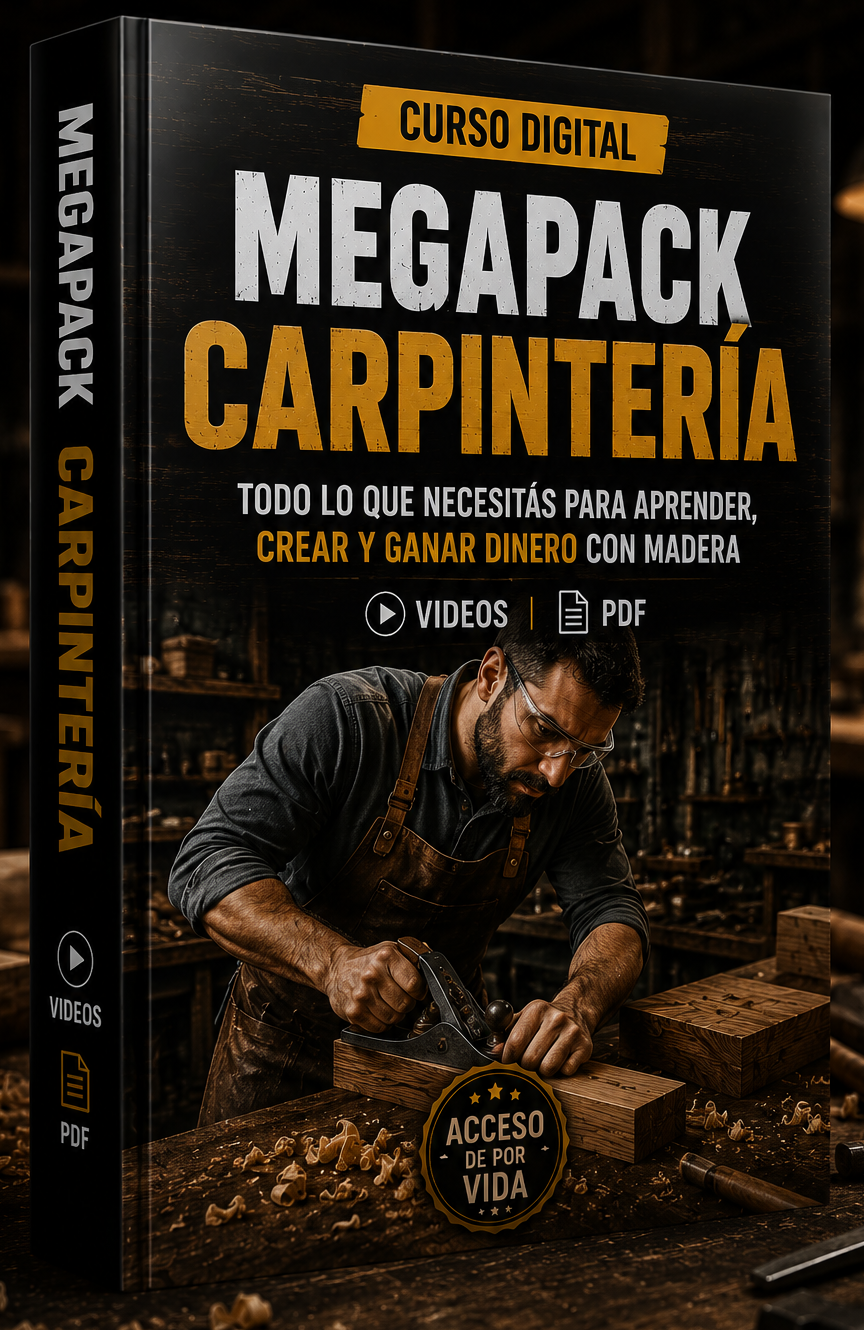 Curso Megapack Carpinteria: Aprendé el oficio paso a paso